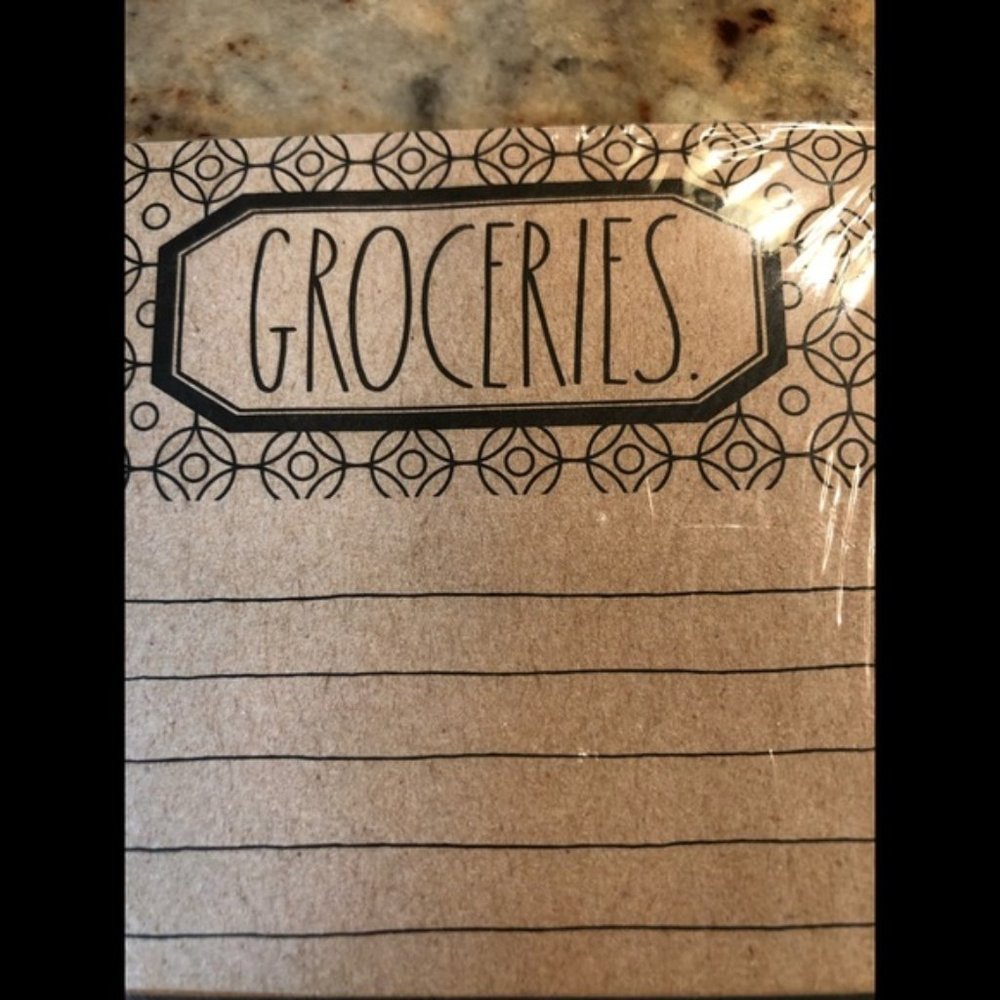 🔥3/$20.RAE DUNN GROCERIES LIST PAD